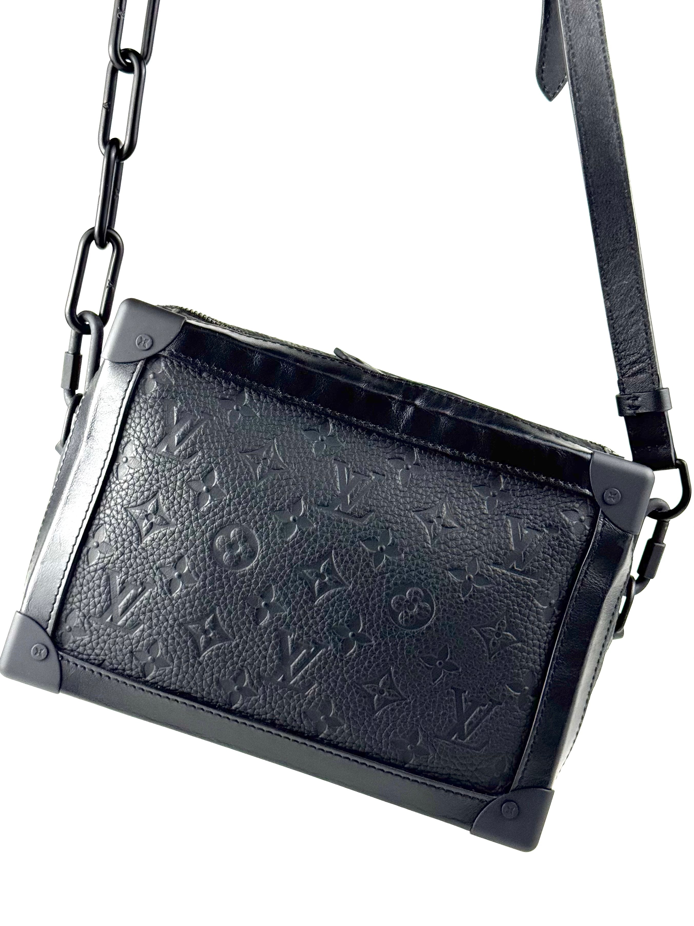 Louis Vuitton Monogram Taurillon Soft Trunk Box Messenger Bag (Microchip)