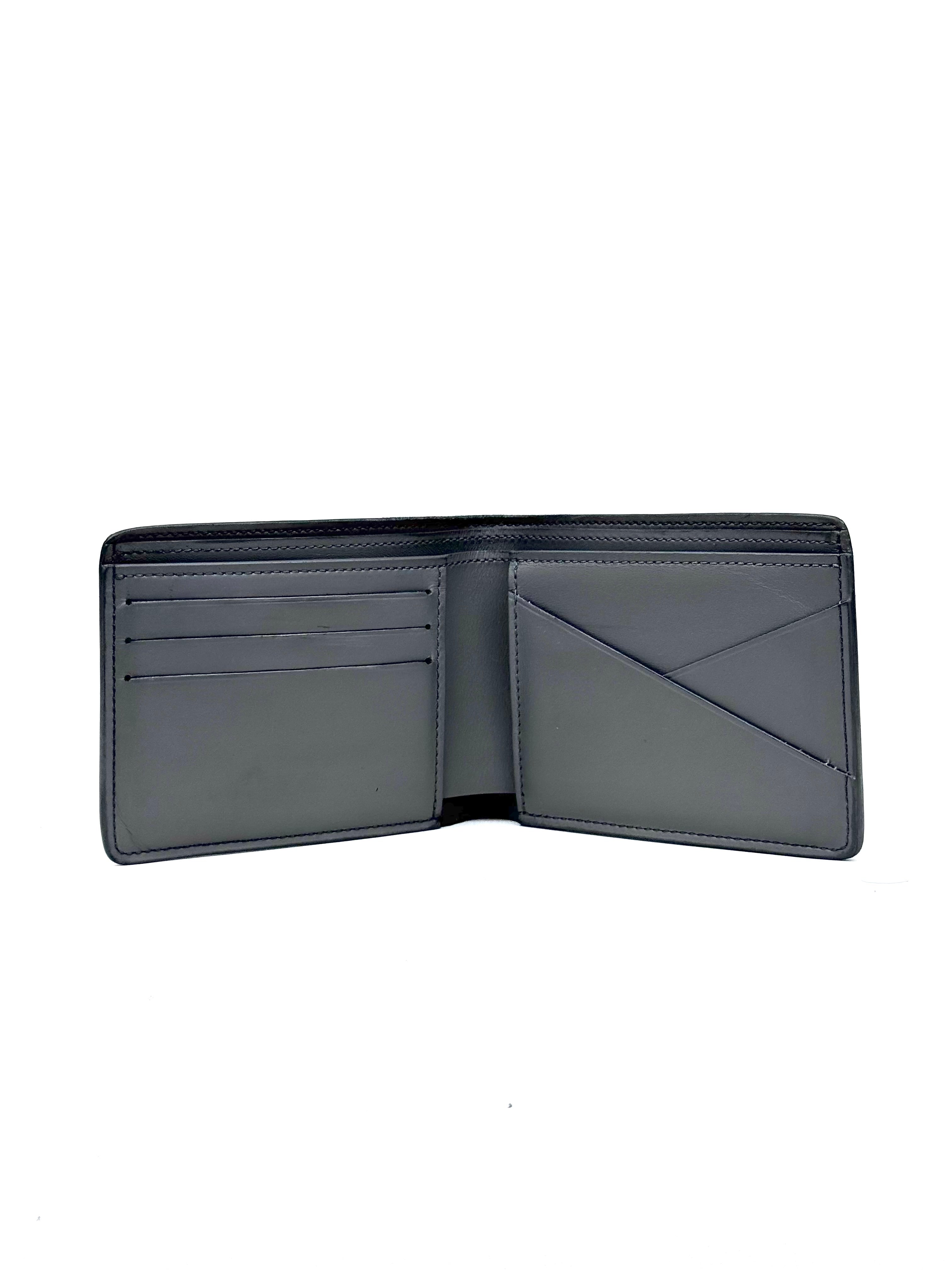 Louis Vuitton Shadow Monogram Grey Multiple Wallet (Microchip)