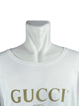 Gucci Logo White Tee Shirt 2