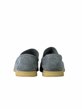 Loro Piana Suede Baby Blue Summerwalk Slip On 4