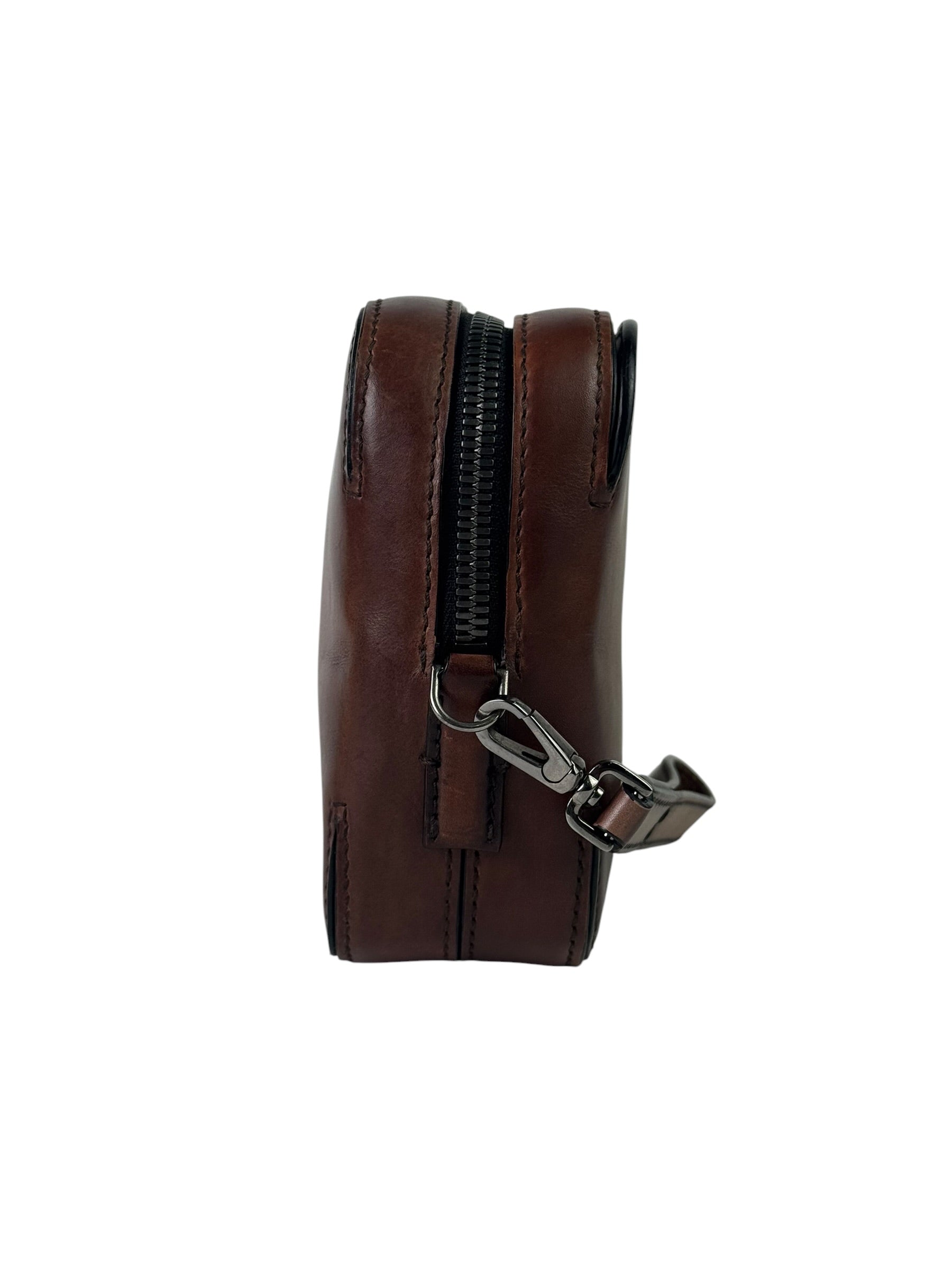 Berluti Scritto Signature Brown Clutch