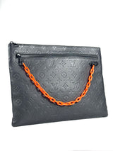 Louis Vuitton Virgil Abloh Monogram Taurillon A4 Clutch 3