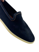 Loro Piana Venice Walk Navy Suede Slip On 6