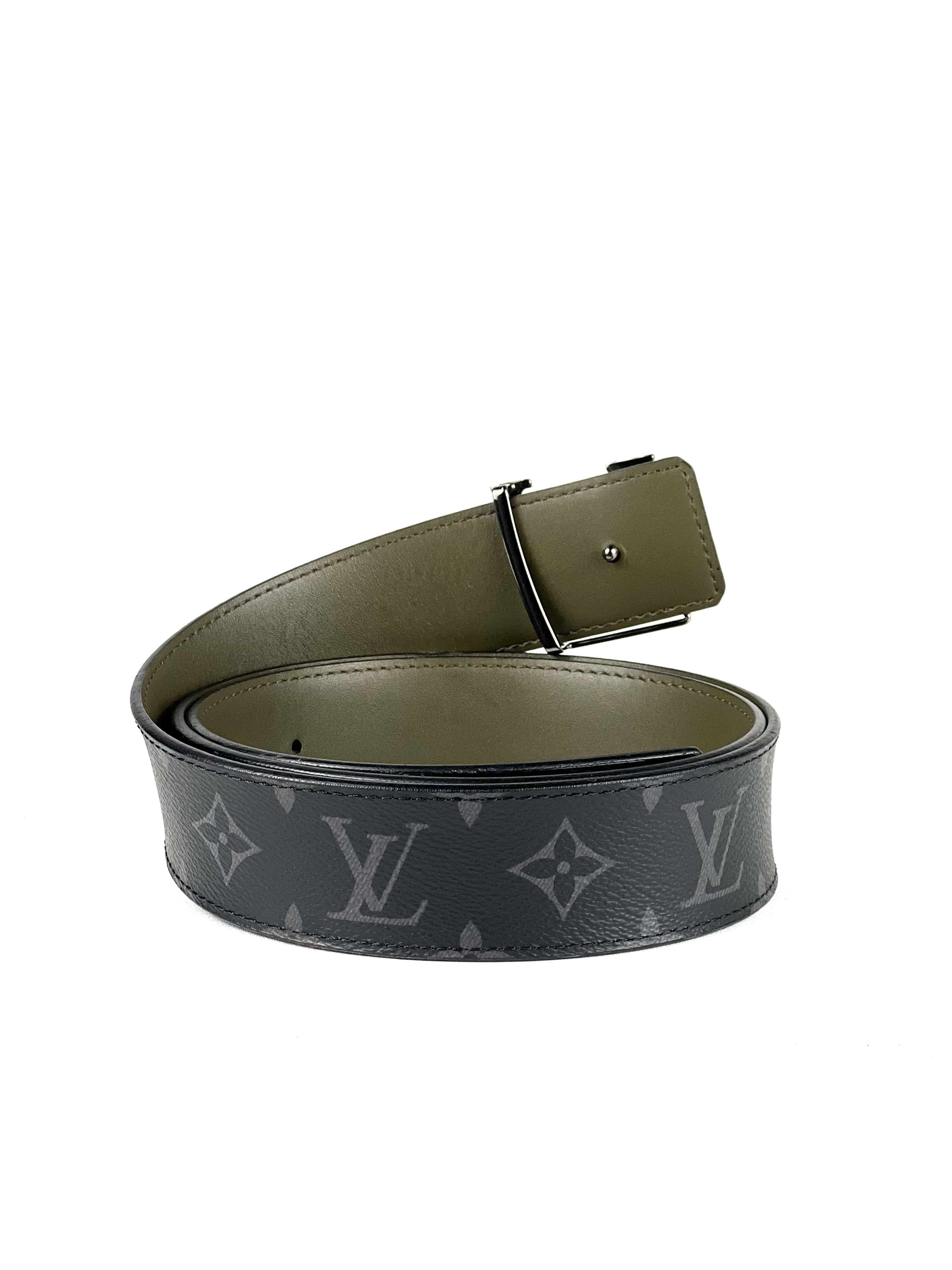 Louis Vuitton Initial 40mm Eclipse Monogram Reversible Belt