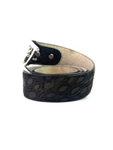 Brioni Logo Crocodile Leather Belt 5