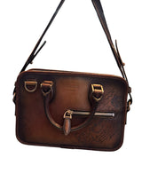 Berluti Un Jour Scritto Brown Slingbag 6