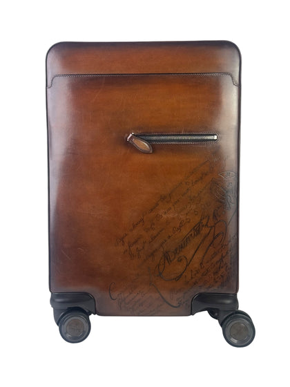 Berluti Scritto Formula 1005 Cacao Brown Luggage