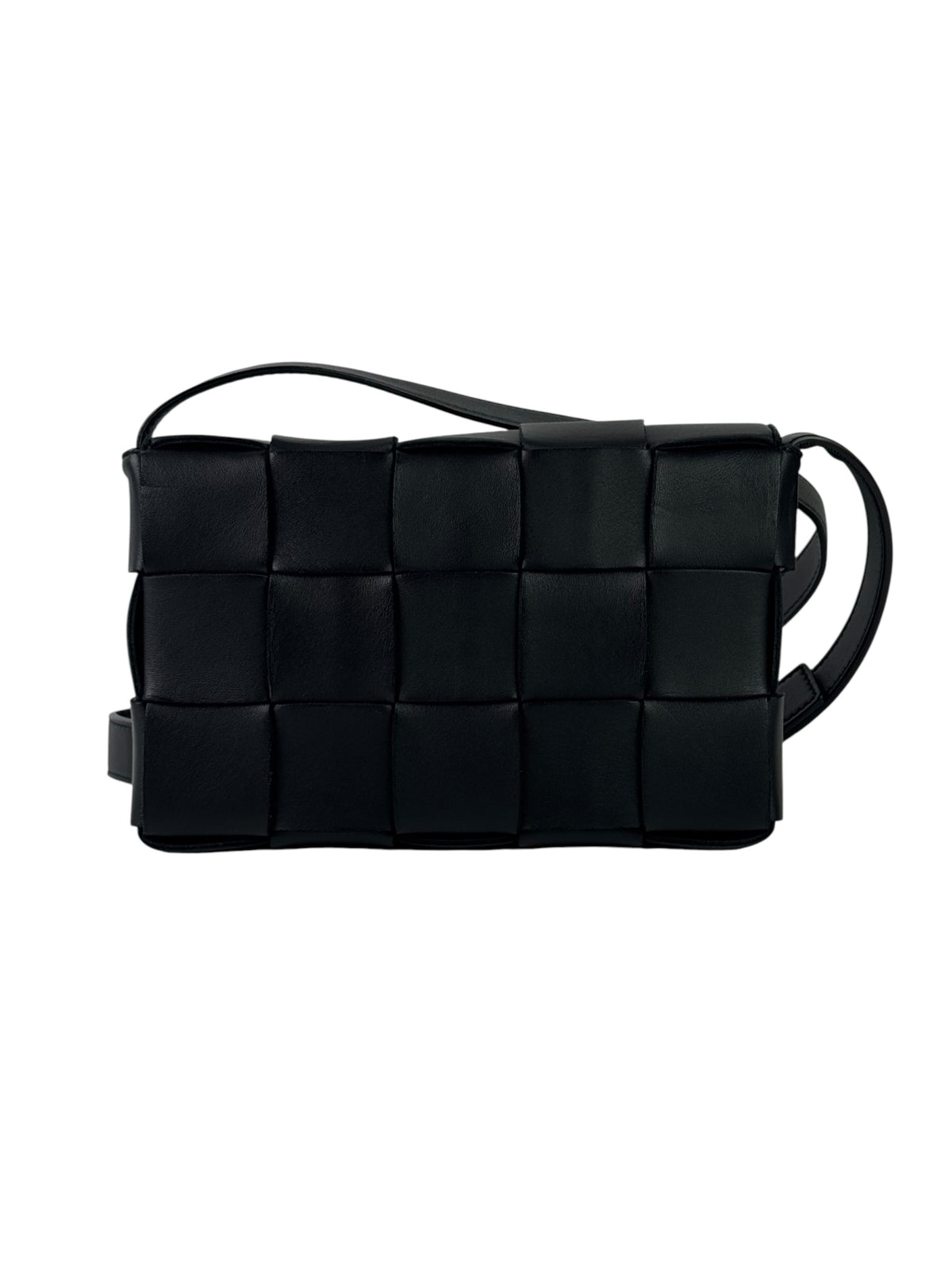 Bottega Veneta Black Intrecciato Cassette Bag