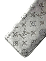 Louis Vuitton Shadow Monogram Grey Brazza Long Wallet 6
