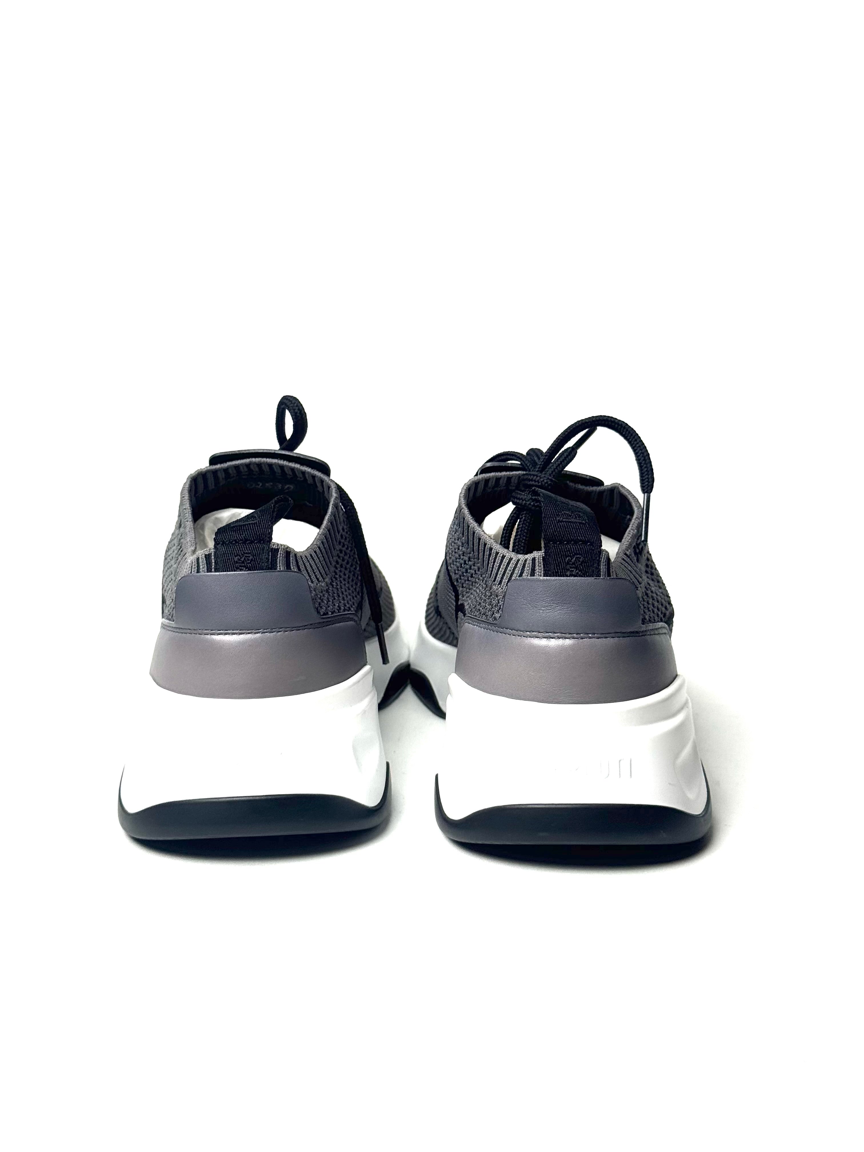 Berluti Knit B Logo Grey Sneakers