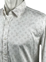 Louis Vuitton Monogram White Long Shirt 3