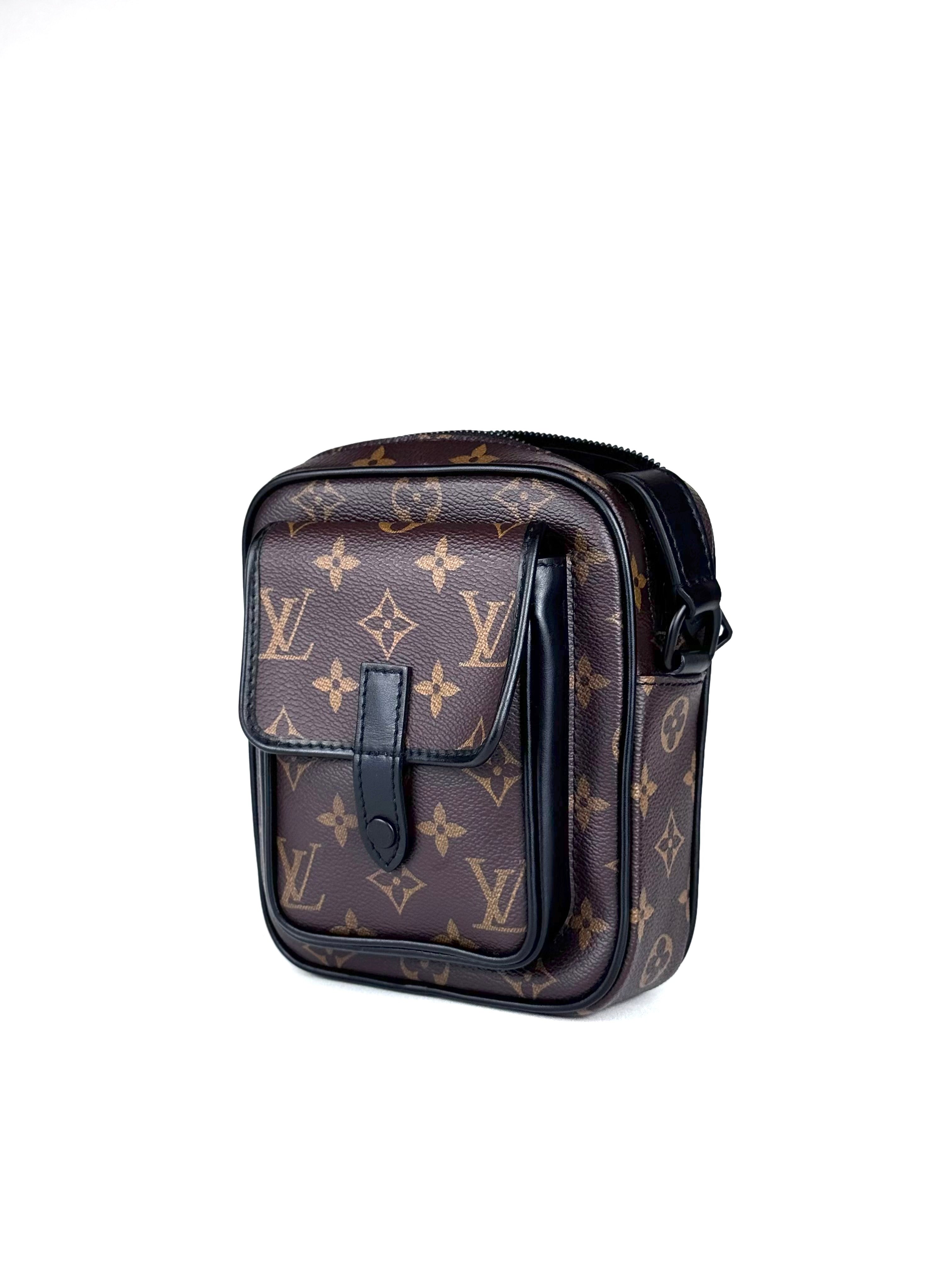 Louis Vuitton Monogram Macassar Christopher Wearable Bag (Microchip)