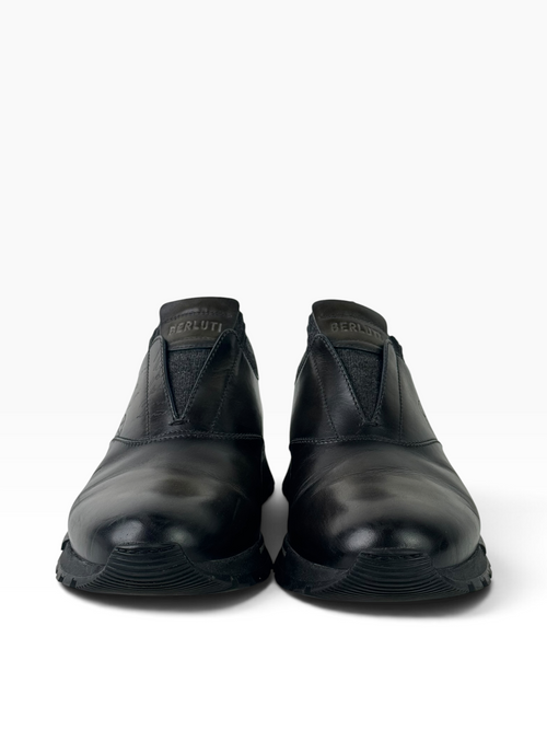 Berluti Fast Track Scritto Slip On Sneakers