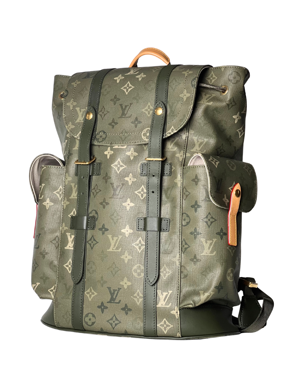Louis Vuitton Christopher Monogram Kaki MM Backpack