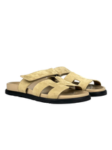 Hermès Chypre Suede Brown Sandals 1