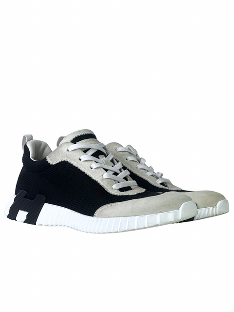 Hermès Bouncing Black & White Sneakers