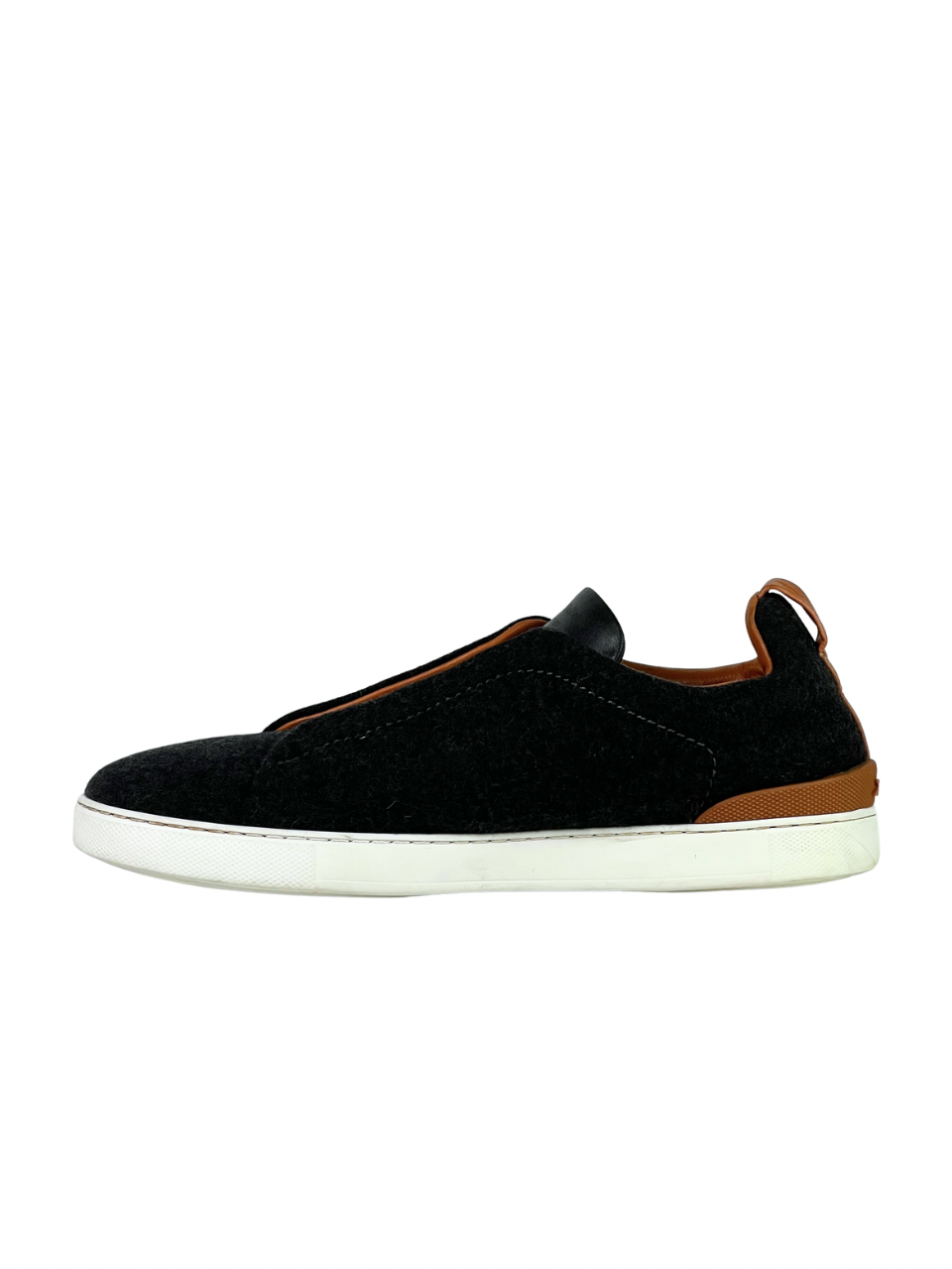Zegna Triple Stitch Wool Slip On
