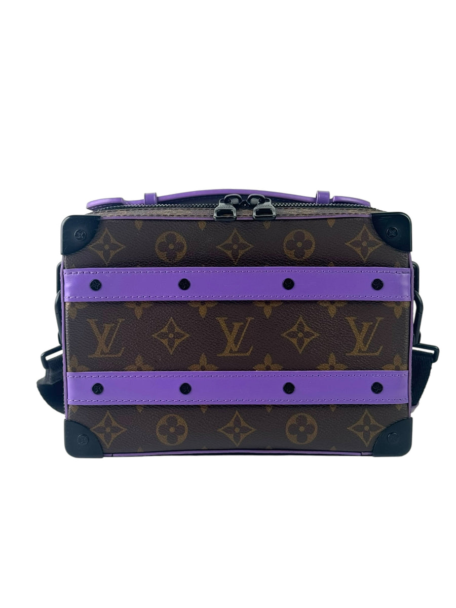 Louis Vuitton Monogram Macassar Top Handle Trunk Messenger Bag