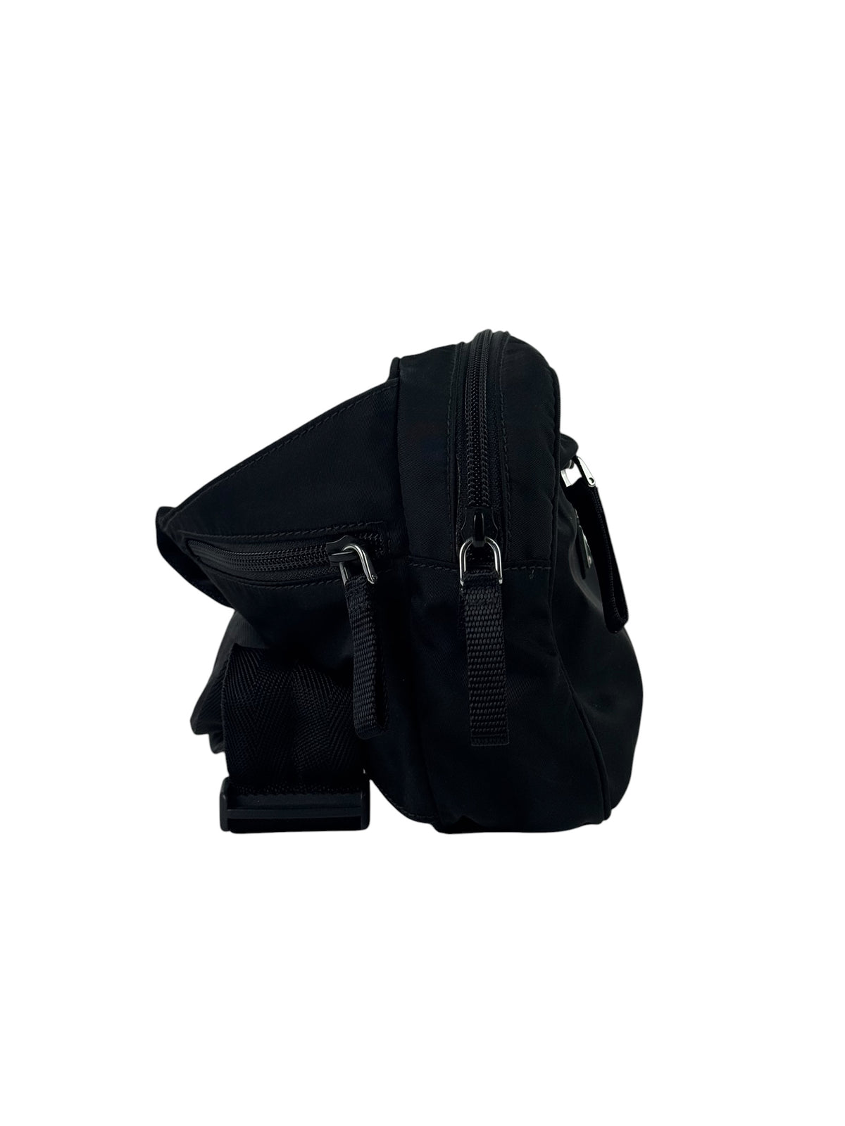 Prada Triangle Logo Nylon Waist Bag