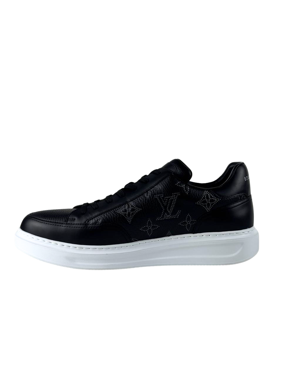 Louis Vuitton Beverly Monogram Leather Black Sneakers