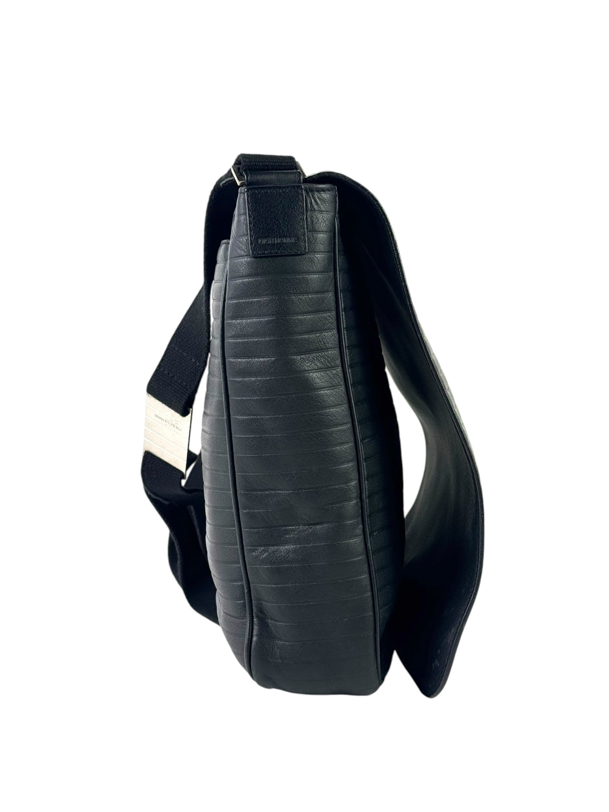Christian Dior Black Leather Messenger Bag