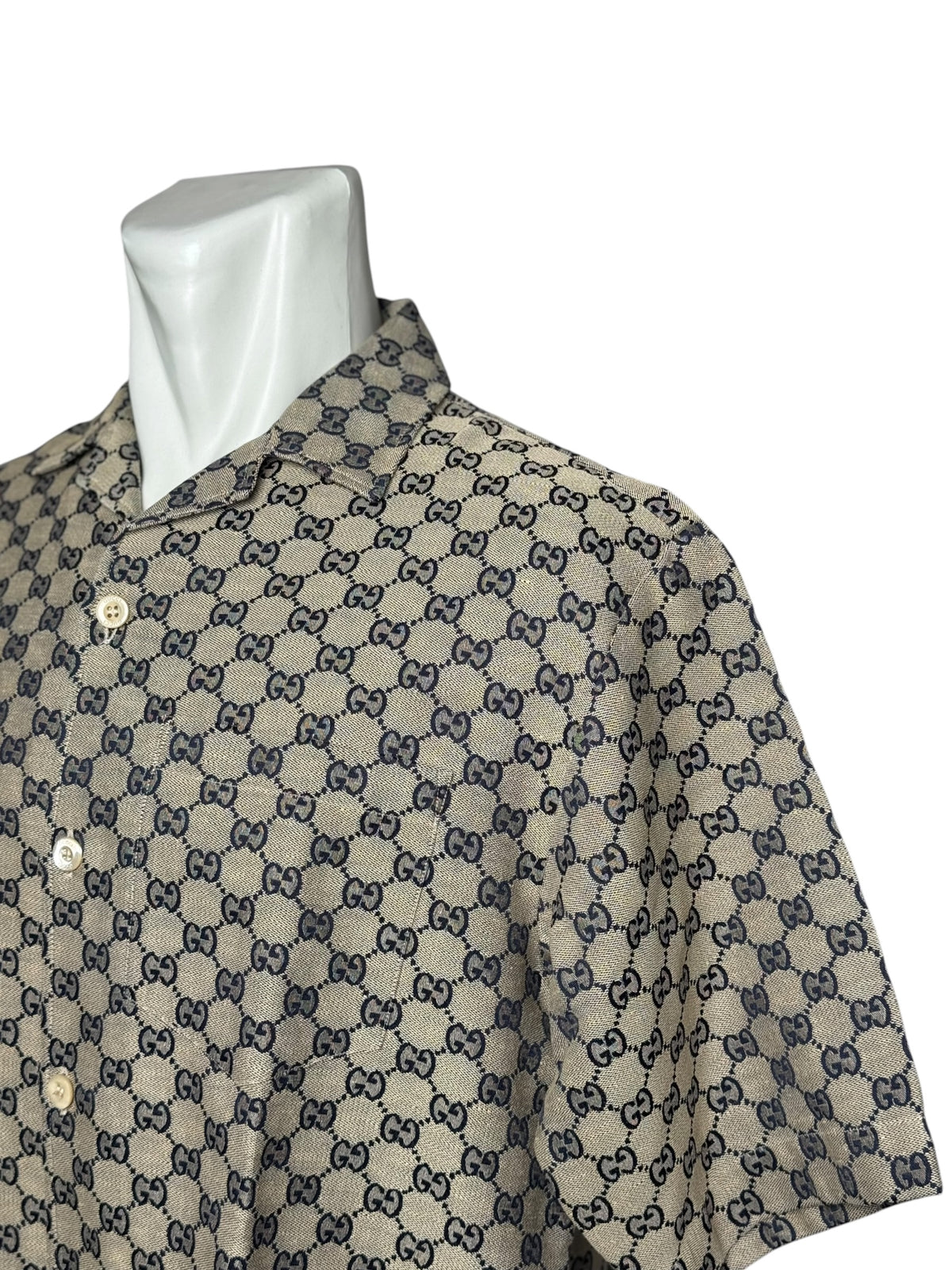 Gucci GG Supreme Linen Shirt