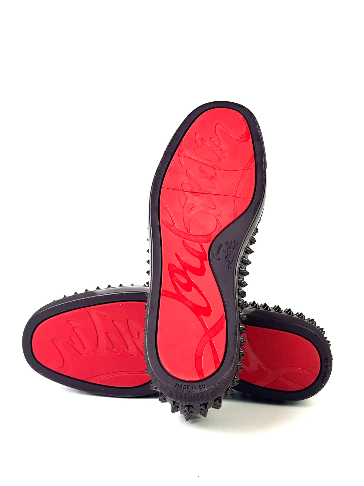 Christian Louboutin Rollerboat Mocha Leather Slip On