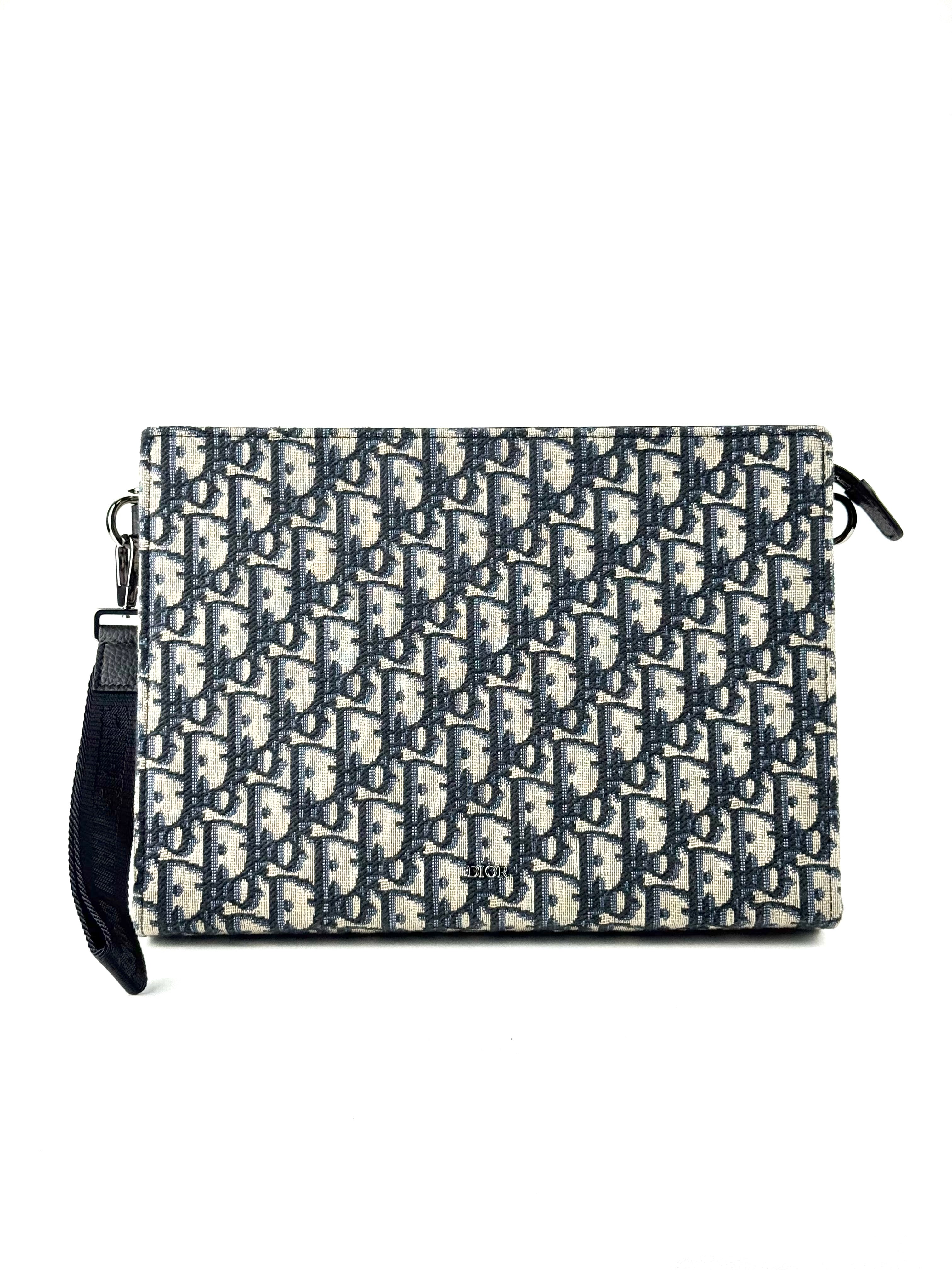 Christian Dior Oblique Jacquard A5 Triangle Pouch