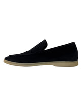 Loro Piana Summerwalk Black Suede Slip On 3