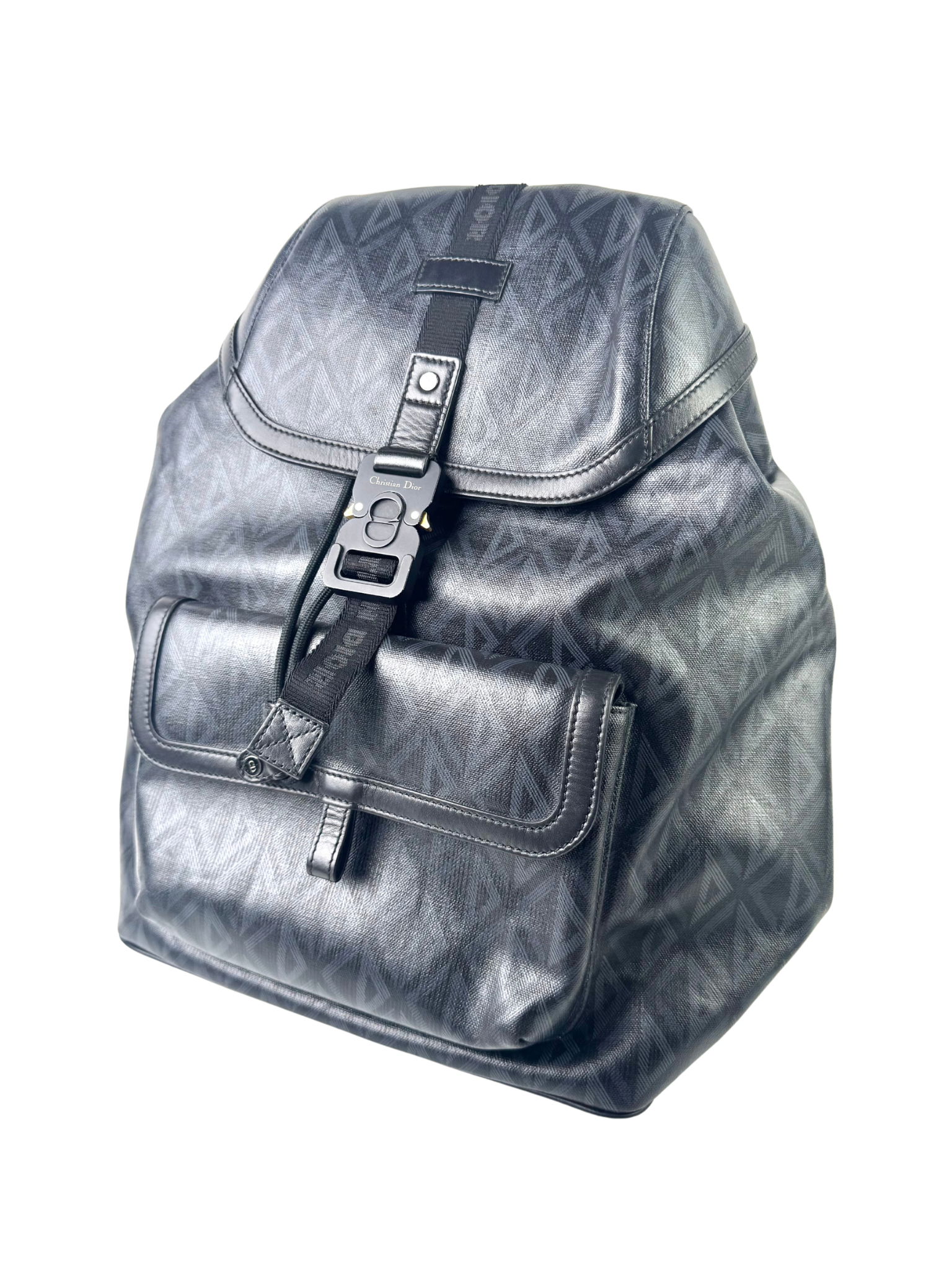 Christian Dior Diamond Hit The Road Black Backpack