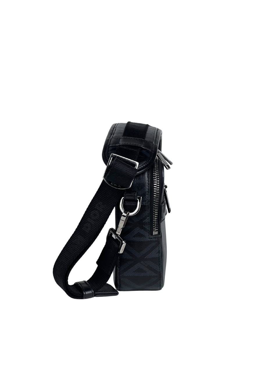 Christian Dior Diamond Black Safari Messenger Bag