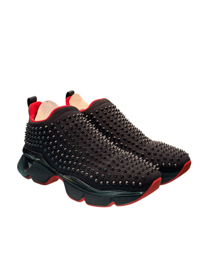 Christian Louboutin Neoprene Studs Black Sneakers