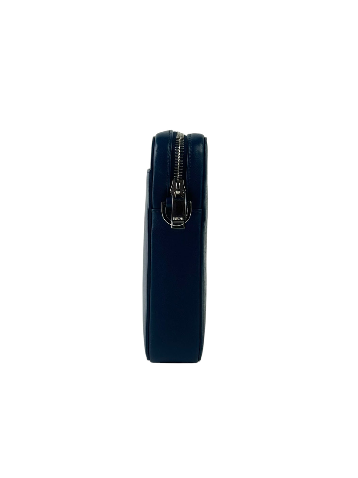 Christian Dior Blue Oblique Laser Vertical Pouch Bag