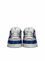 Louis Vuitton 3D Damier Blue Beige Trainer Sneakers 2