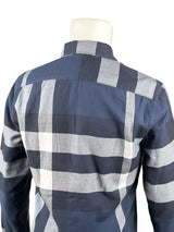 Burberry Brit Checker Navy Long Shirt 5