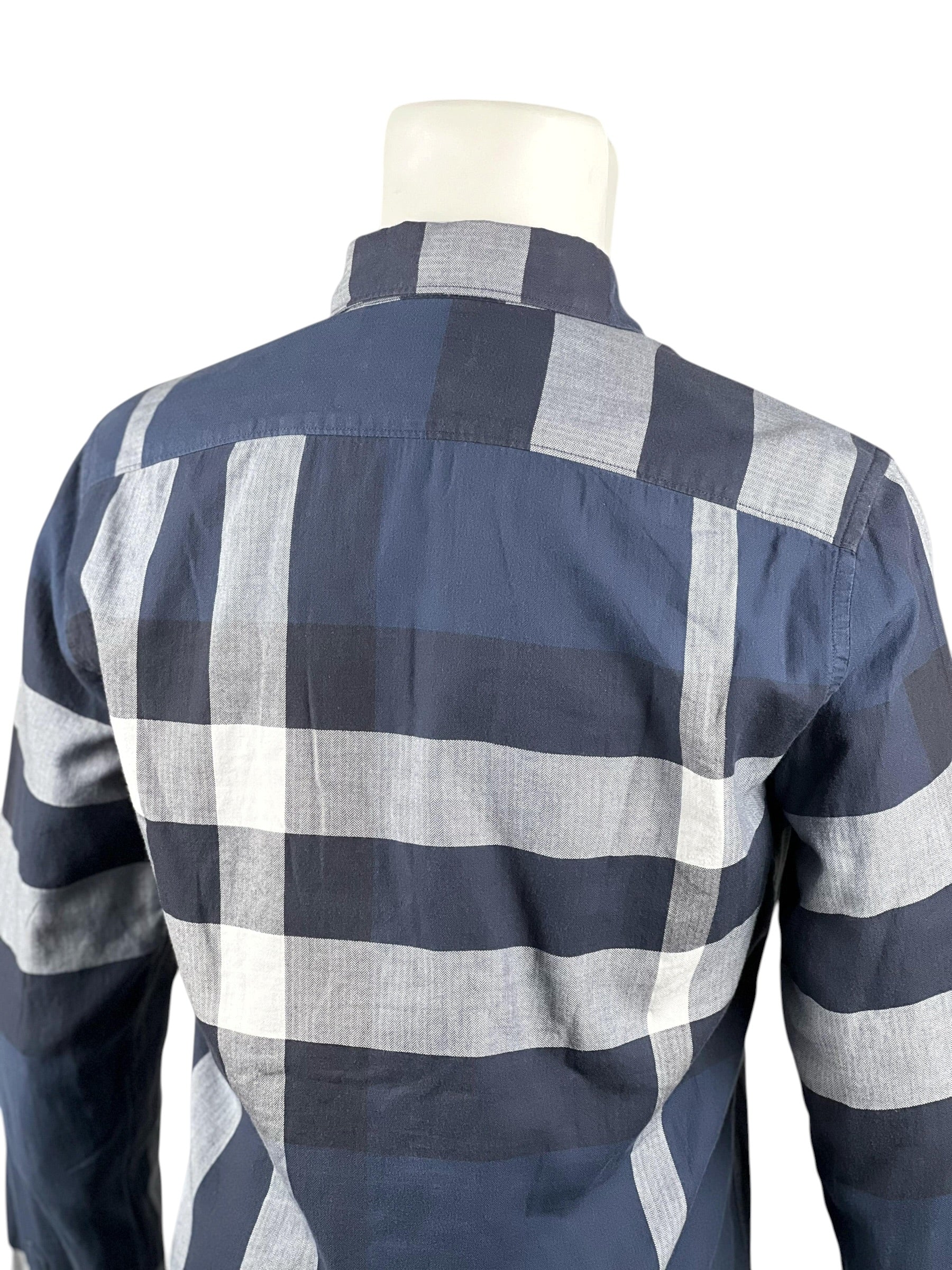Burberry Brit Checker Navy Long Shirt