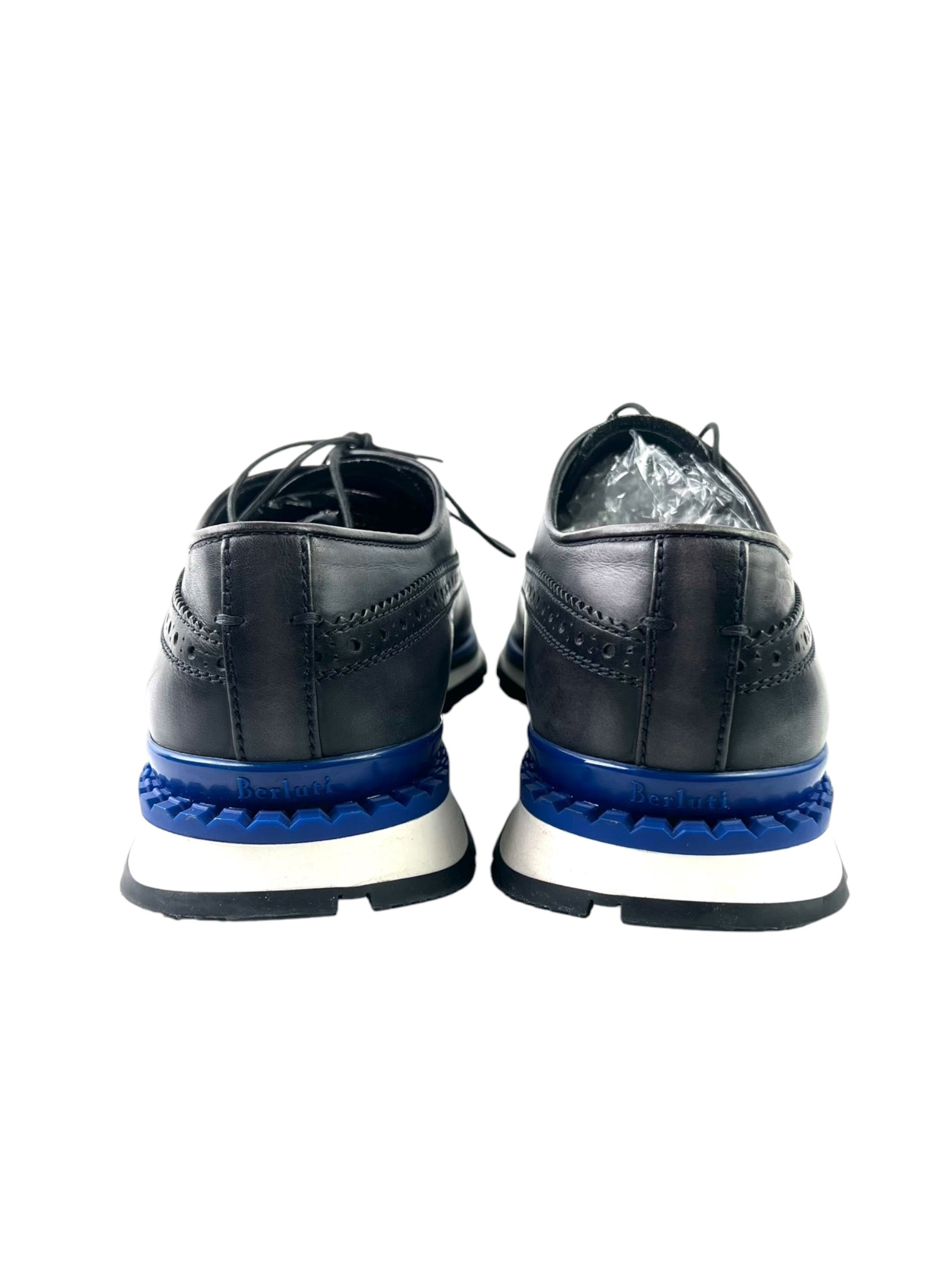 Berluti Fast Track Grey Slip On Sneakers