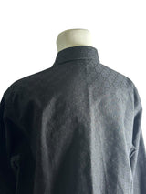 Gucci GG Supreme Black Denim Long Shirt 5