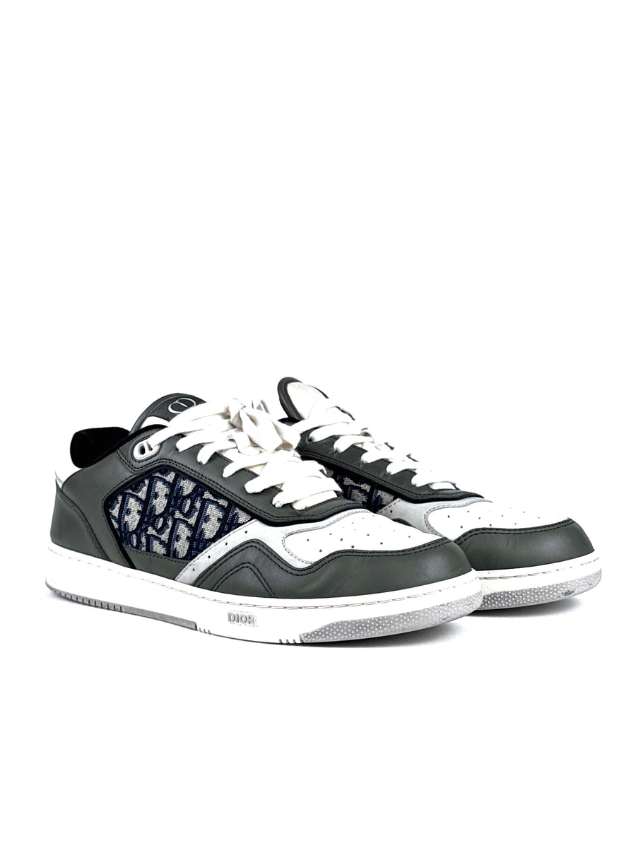 Christian Dior B27 Oblique Jacquard Olive Green Sneakers