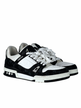 Louis Vuitton Trainer Monogram Denim Black Sneakers 1