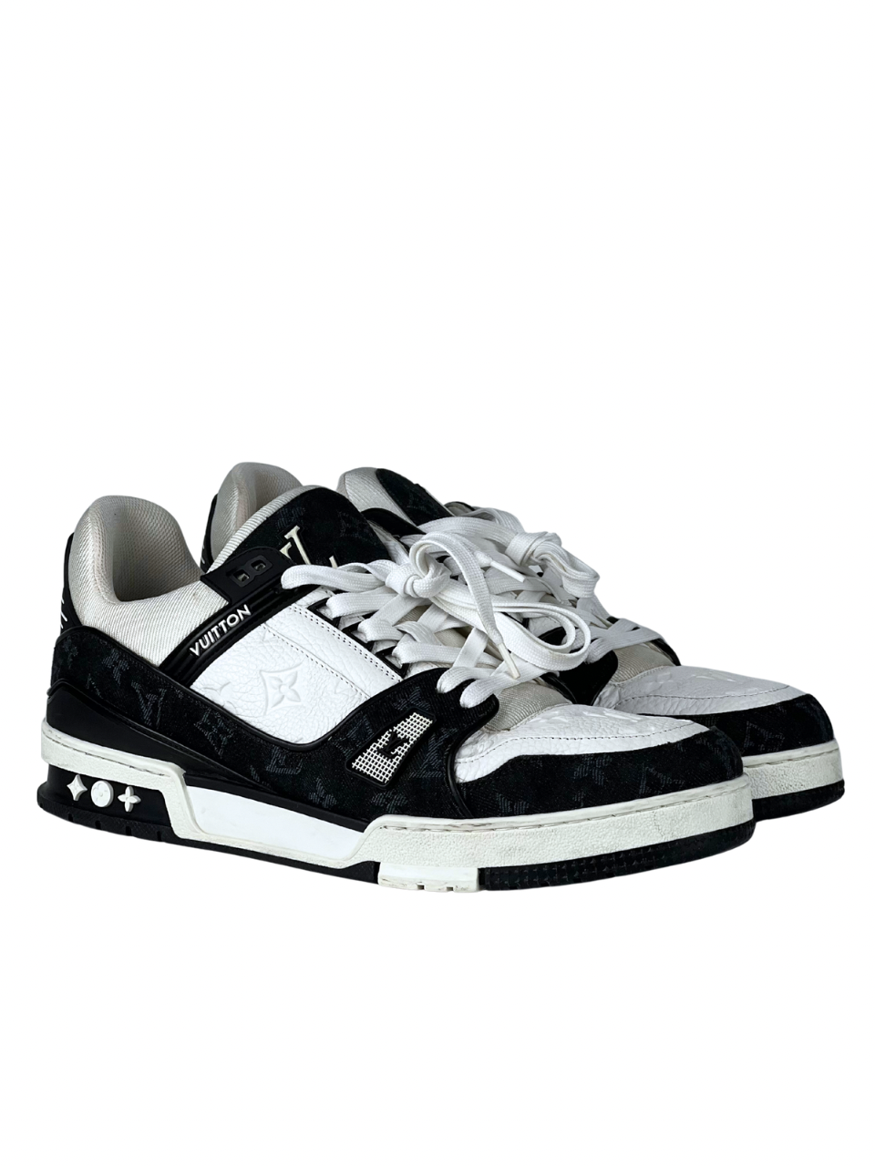 Louis Vuitton Trainer Monogram Denim Black Sneakers