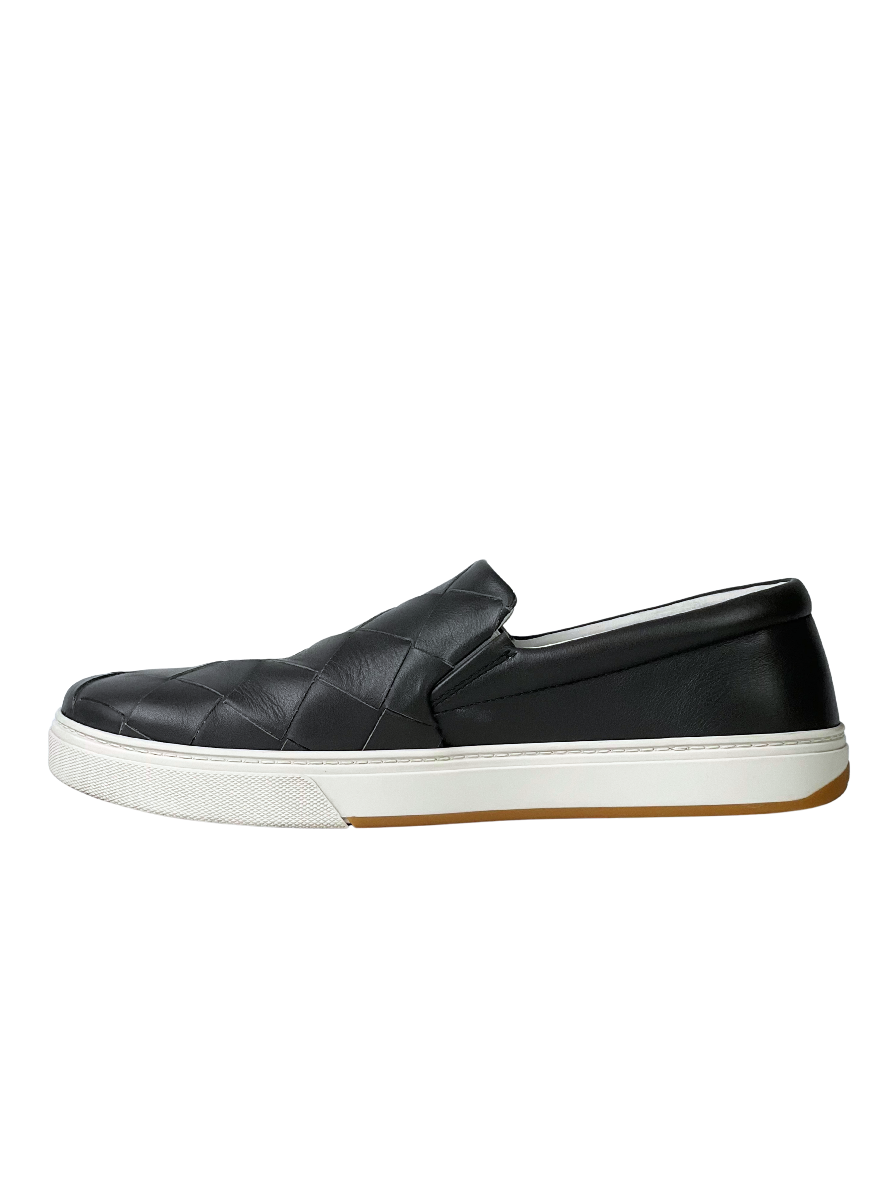 Bottega Veneta Intrecciato Grey Slip-On