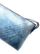 Berluti Scritto Ivy Blue Toiletry Pouch Bag 6
