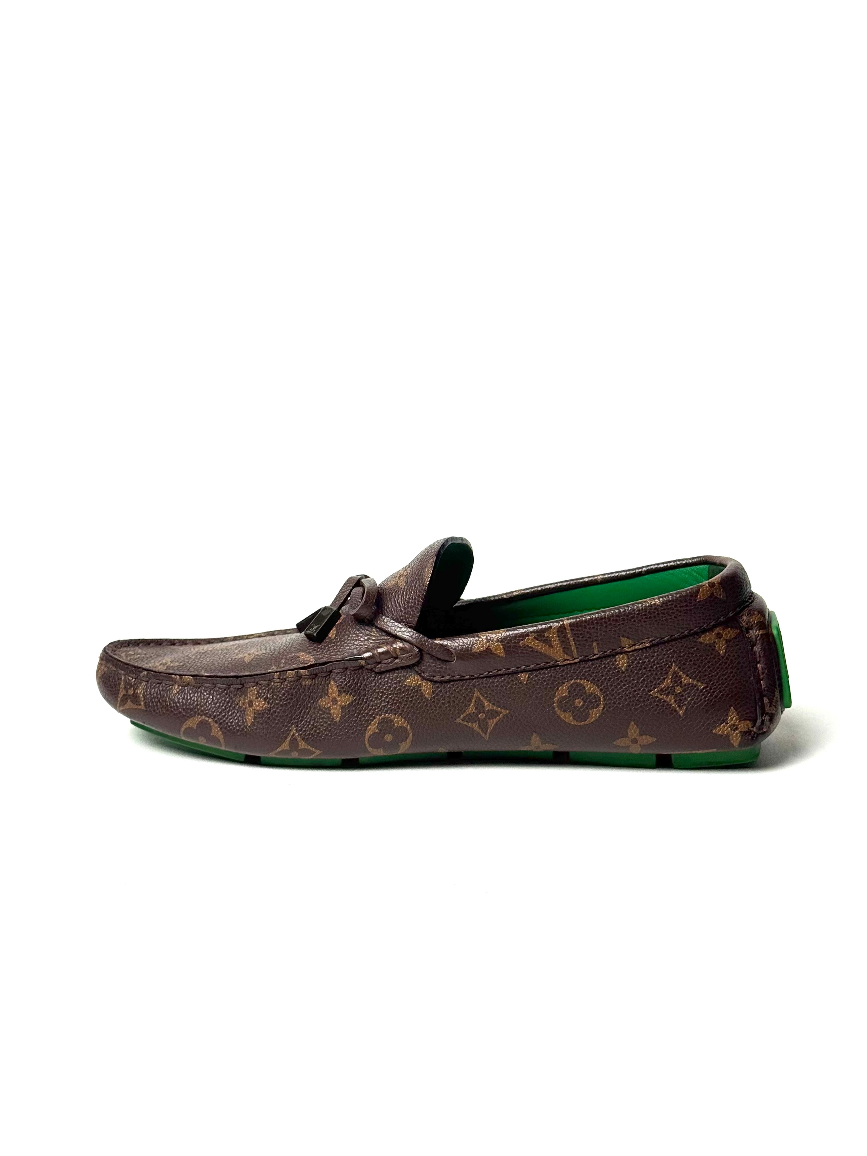 Louis Vuitton Monogram Macassar Driver Loafers