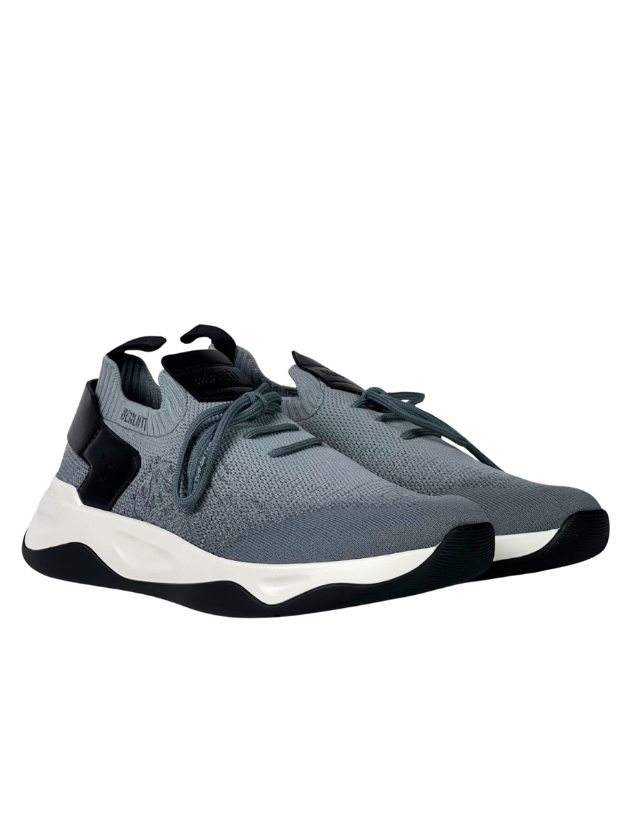 Berluti Knit Scritto Grey Sneakers
