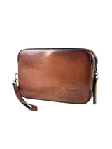 Berluti Scritto Signature Brown Clutch 3