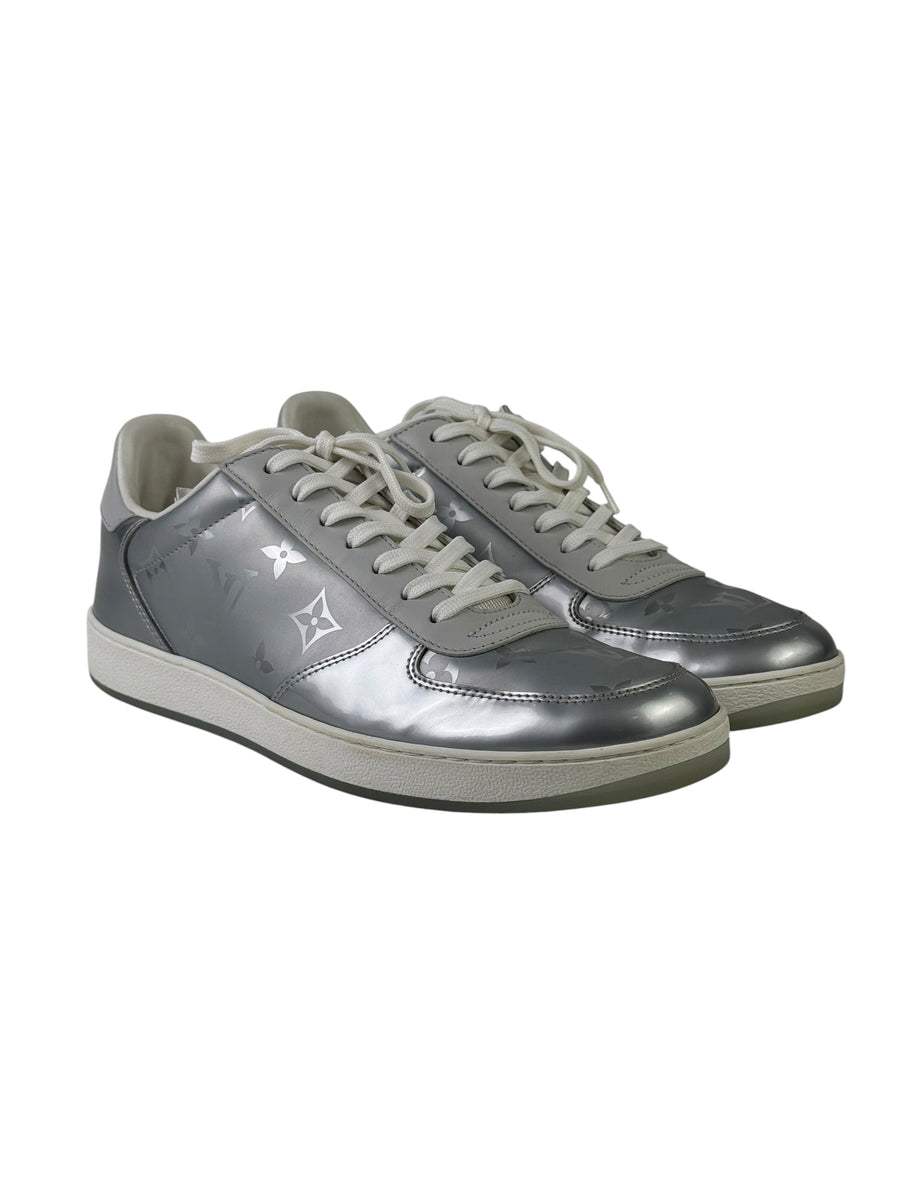Louis Vuitton Silver Monogram Rivoli Sneakers