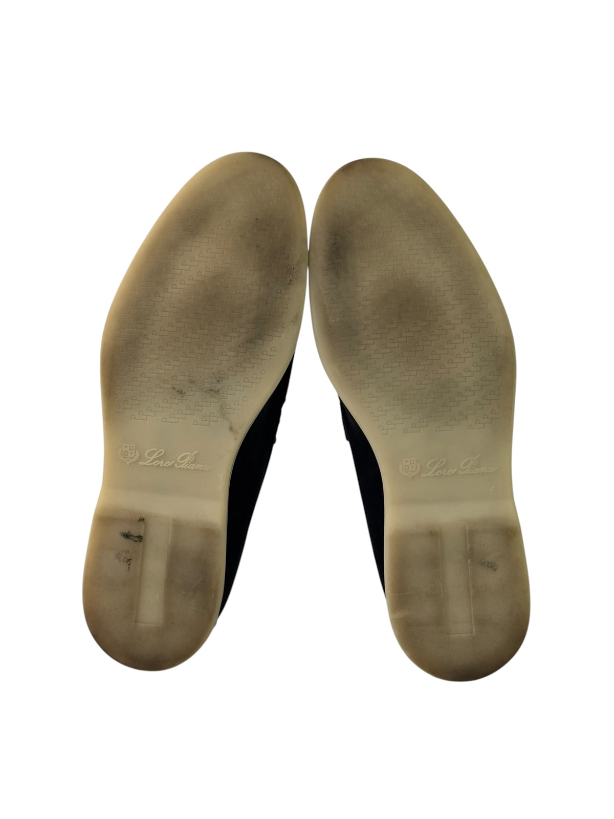 Loro Piana Summerwalk Black Suede Slip On