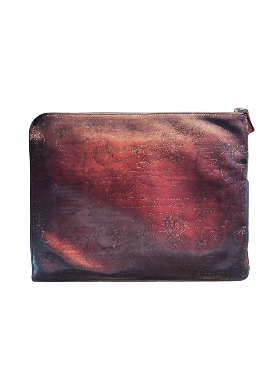 Berluti Scritto Red Document Case Bag