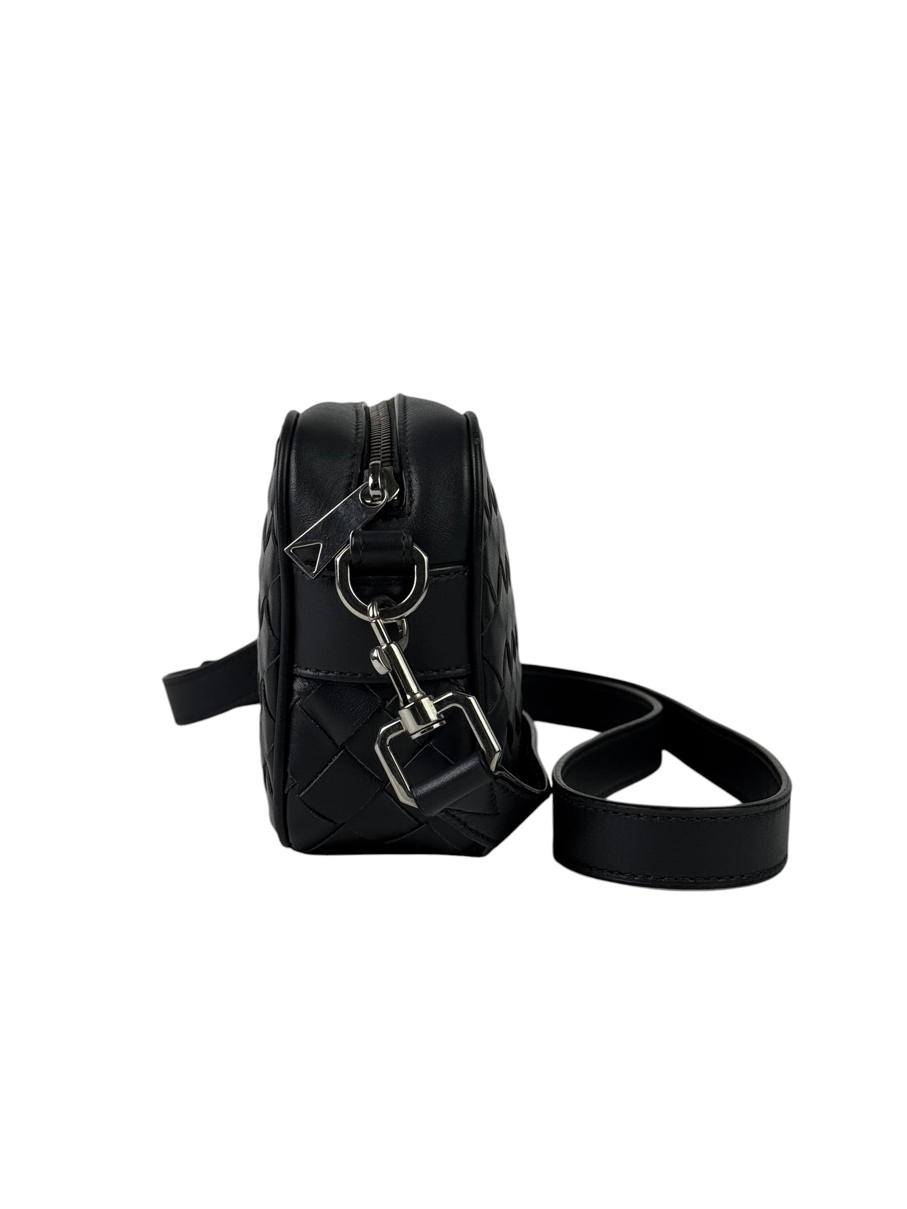Bottega Veneta Mini Intrecciato Metal D-Ring Camera Bag